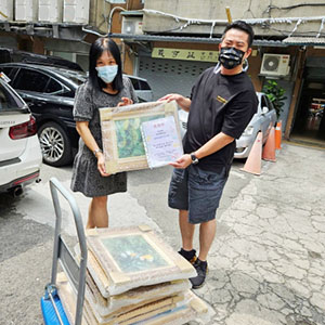 112.07.21 感謝林再興先生贈送油畫作品九幅